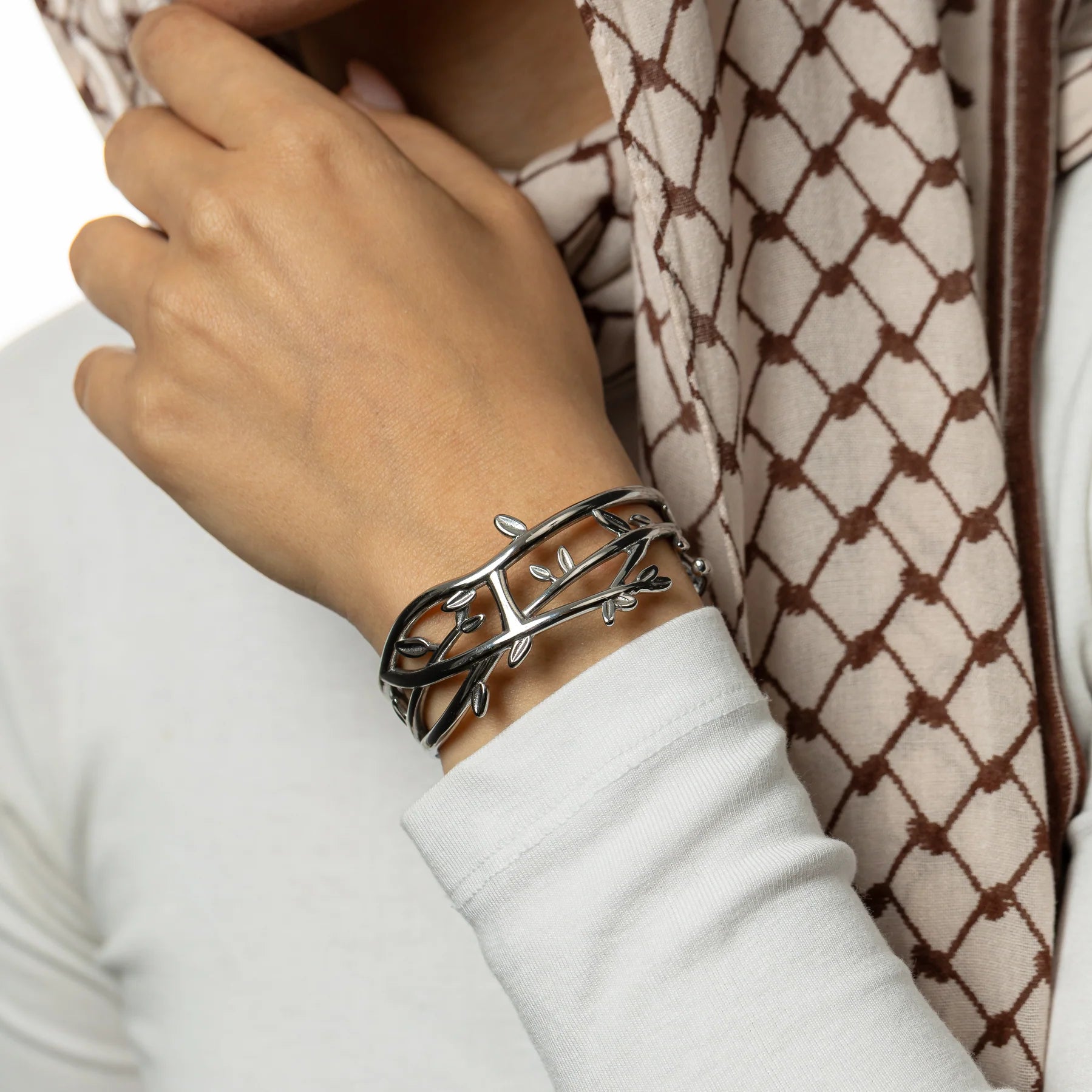 Imperfect Olive Branch Cuff